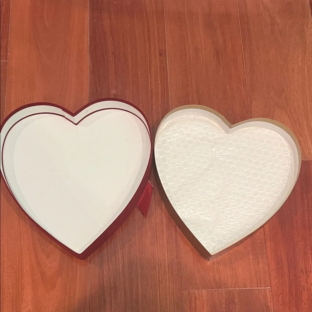 Vintage See's Candies Heart-Shaped Red Gift Box with Bow